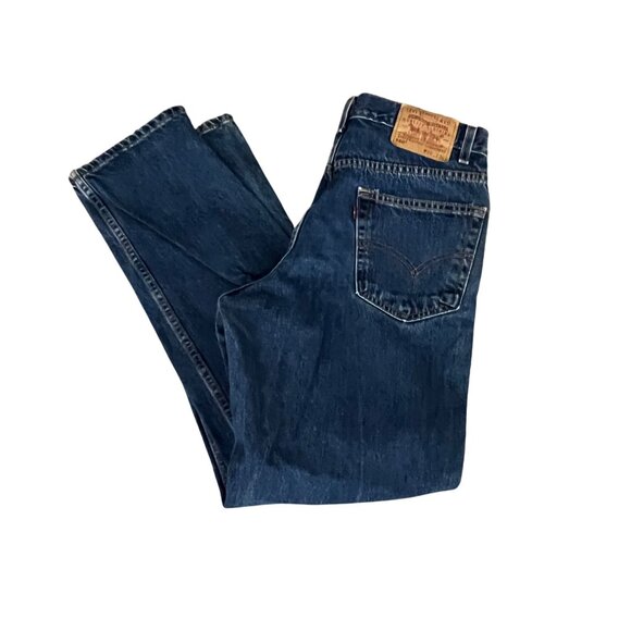 Vintage 550 Levis Denim Blue Jeans Size 30X31 Straight Leg - Picture 1 of 4